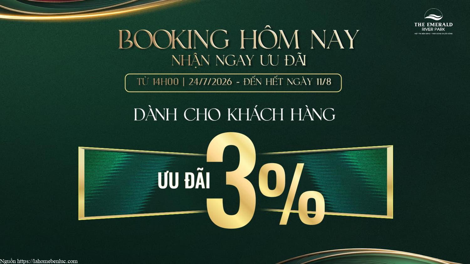 Chính sách chiết khấu The Emerald River Park cho khách đặt sớm