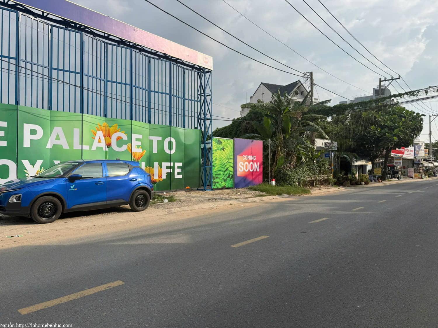 Công trường dự án Happy One Elite quây rào bảo vệ cổng