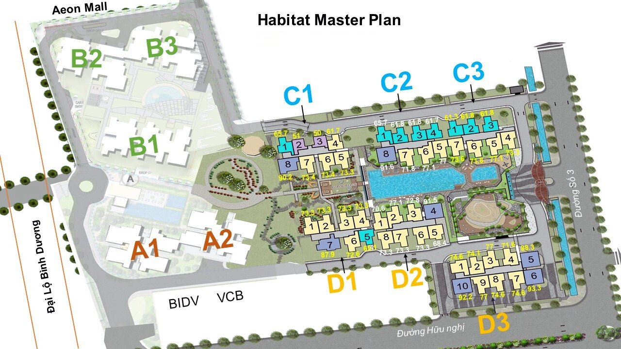 Mặt Bằng The Habitat (1)