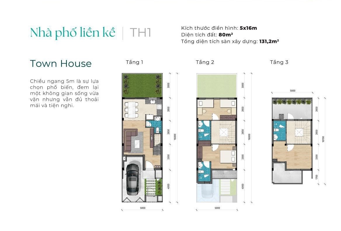 Thiết kế Nhà phố liền kề TH1 LA Home LA Sol