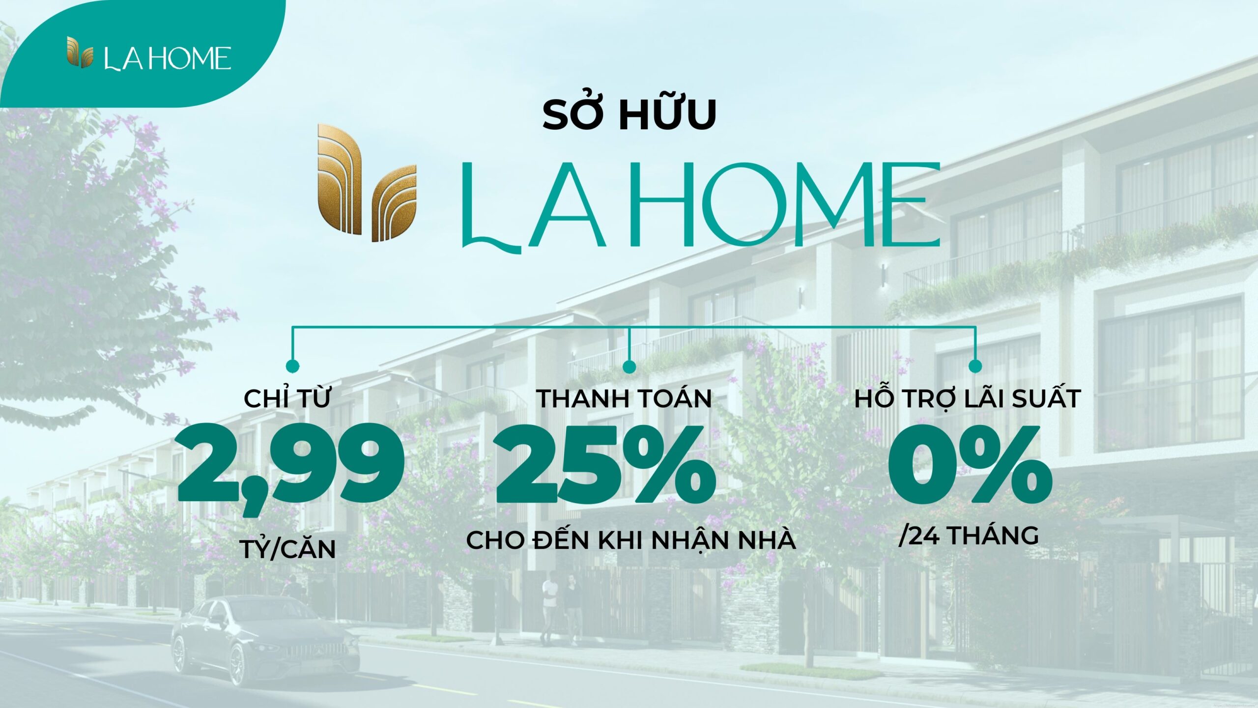 Thông điệp giá bán LA Sol - LA Home Bến Lức