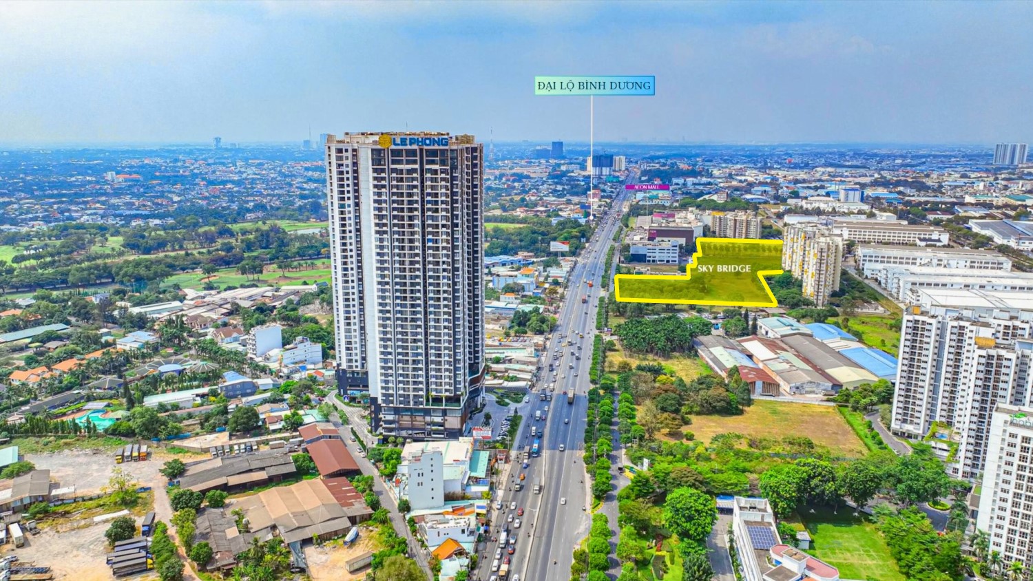 Vị Trí Skybridge Gần Aeon Bình Dương